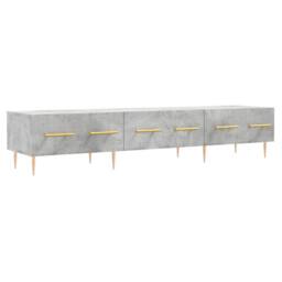 Berkfield Home TV Cabinet Concrete Grey 150x36x30 cm Engineered Wood - Size: 150 x 36 x 30 cm - thumbnail 1