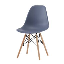 Comfy Living Ltd Piece Dining Set With Oak Wooden Top & 4 Grey Chairs With Metal Detailing in Light Oak - thumbnail 7