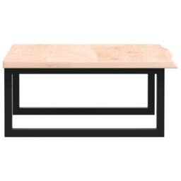 Berkfield Home Basin Shelf Wall Mounted Steel & Solid Wood Oak in Natural - thumbnail 5