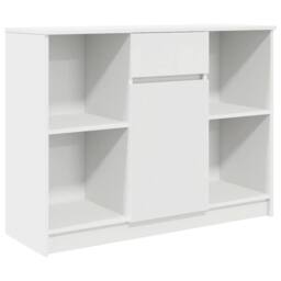 Berkfield Home Sideboard with Drawer White 101x35x76 cm Engineered Wood - Size: 101 x 35 x 76 cm - thumbnail 1