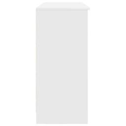 Berkfield Home Sideboard with Drawer White 101x35x76 cm Engineered Wood - Size: 101 x 35 x 76 cm - thumbnail 7