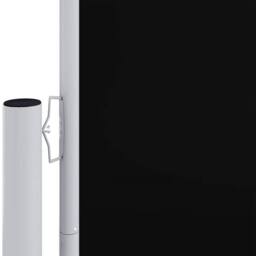 Berkfield Home Retractable Side Awning Black 117x1200 cm