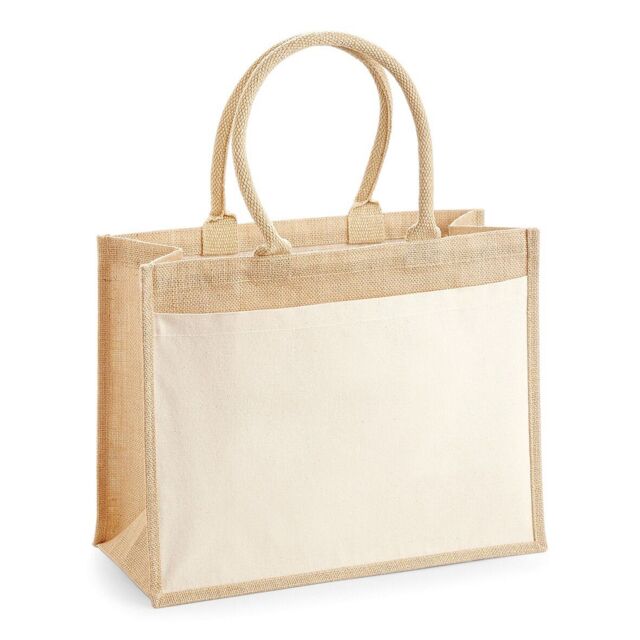 Westford Mill Pocket Jute Shopper in Natural - image 1