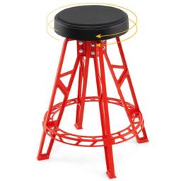 "Costway 28"" Swivel Shop Stool Garage Chair w/ Round Padded Seat Mechanic Stool" - thumbnail 3