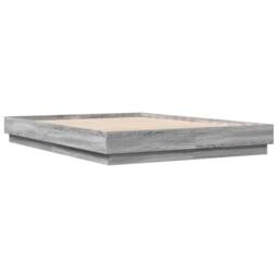 Berkfield Home Durable Bed Frame without Mattress Grey Sonoma 120x200 cm - Size: Small Double - thumbnail 6