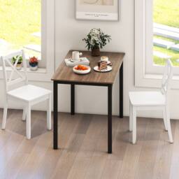 Costway 2PCS Dining Chair Kitchen Side Chairs Farmhouse Armless Dinette Chairs in White - thumbnail 4