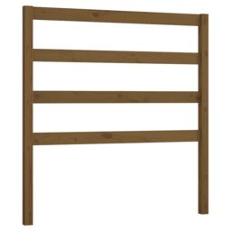 Berkfield Home Bed Headboard Honey Brown 81x4x100 cm Solid Wood Pine - Size: 81 x 4 x 100 cm - thumbnail 2