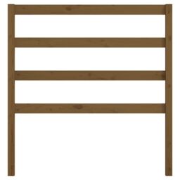 Berkfield Home Bed Headboard Honey Brown 81x4x100 cm Solid Wood Pine - Size: 81 x 4 x 100 cm - thumbnail 4