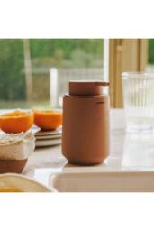 Cosmic Soap Dispenser, 350ml, Non-Drip Nozzle, Mandarin, Saona Collection in Peach - thumbnail 7