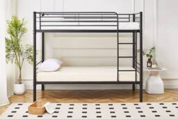 Crazy Price Beds Ltd Newby Industrial Metal Bunk Bed in Black - Size: Single - thumbnail 3