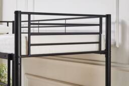 Crazy Price Beds Ltd Newby Industrial Metal Bunk Bed in Black - Size: Single - thumbnail 7