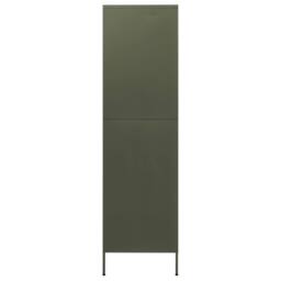 Berkfield Home Wardrobe Olive Green 90x50x180 cm Steel - Size: 90 x 50 x 180 cm - thumbnail 4