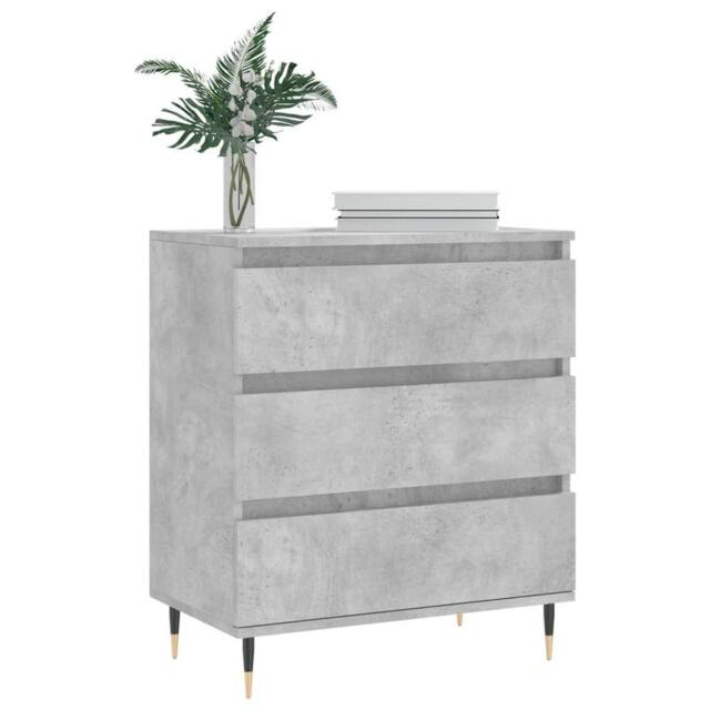 Berkfield Home Sideboard Concrete Grey 60x35x70 cm Engineered Wood - Size: 60 x 35 x 70 cm - image 1