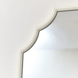 Melody Maison Ivory Geometric Framed Wall Mirror 80cm X 50cm - Size: 80 cm X 50 cm - thumbnail 6