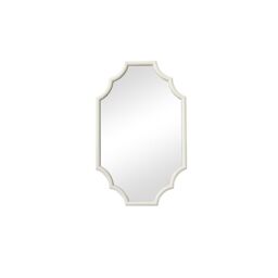 Melody Maison Ivory Geometric Framed Wall Mirror 80cm X 50cm - Size: 80 cm X 50 cm - thumbnail 1