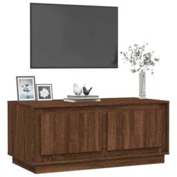 Berkfield Home Decorative Coffee Table Brown Oak 102x50x44 cm Engineered Wood - Size: 102 x 50 x 44 cm - thumbnail 4