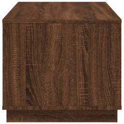 Berkfield Home Decorative Coffee Table Brown Oak 102x50x44 cm Engineered Wood - Size: 102 x 50 x 44 cm - thumbnail 8