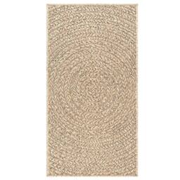Berkfield Home Rug ZIZUR 100x200 cm Jute Look Indoor & Outdoor in Brown - Size: Medium - thumbnail 4