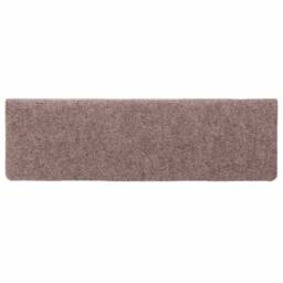 Berkfield Home Stair Mats 15 pcs Needle Punch 65x21x4 cm Brown - Size: Medium - thumbnail 5