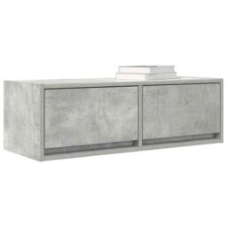 Berkfield Home TV Cabinets 2 pcs Concrete Grey 80x31x25.5 cm Engineered Wood - thumbnail 4