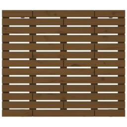 Berkfield Home Wall Headboard Honey Brown 106x3x91.5 cm Solid Wood Pine - thumbnail 4