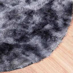 Berkfield Home Shaggy Rug High Pile NAVARRA Dark Grey 200x200 cm Polyester - Size: Medium - thumbnail 4