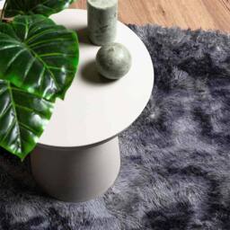 Berkfield Home Shaggy Rug High Pile NAVARRA Dark Grey 200x200 cm Polyester - Size: Medium - thumbnail 8