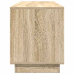 Berkfield Home TV Cabinet with LED Lights Sonoma Oak 160.5x41x50 cm in Brown - thumbnail 8