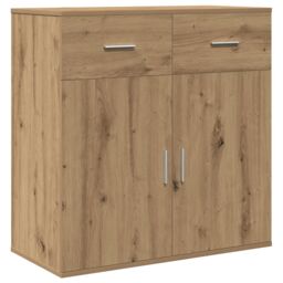 Berkfield Home Sideboard with Drawer with Shelf with Storage with Door Artisan oak Engineered wood in Brown - thumbnail 2