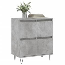 Berkfield Home Sideboard Concrete Grey 60x35x70 cm Engineered Wood - Size: 60 x 35 x 70 cm - thumbnail 1
