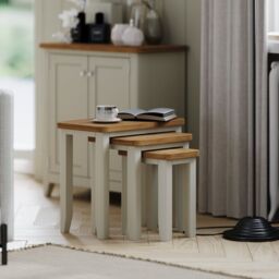 Rest Relax Windham Painted Nest of 3 Tables in Grey - Size: Z - thumbnail 3