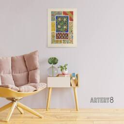 "Artery8 Floral Middle Ages Patterns Racinet Vintage Canvas Wall Art - Size: W18"" x H24""" - thumbnail 3