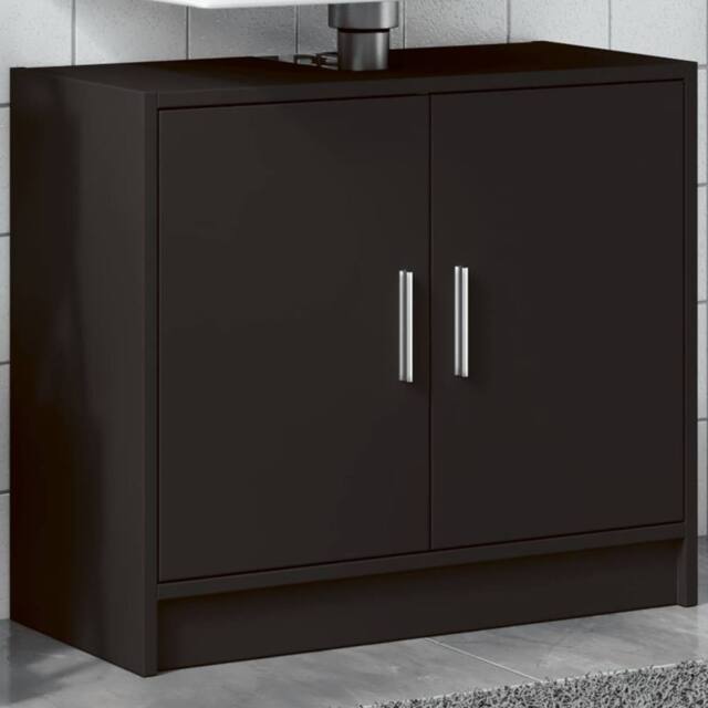 Berkfield Home Sink Cabinet Black 63x29x55 cm Engineered Wood - Size: 63 x 29 x 55 cm - image 1