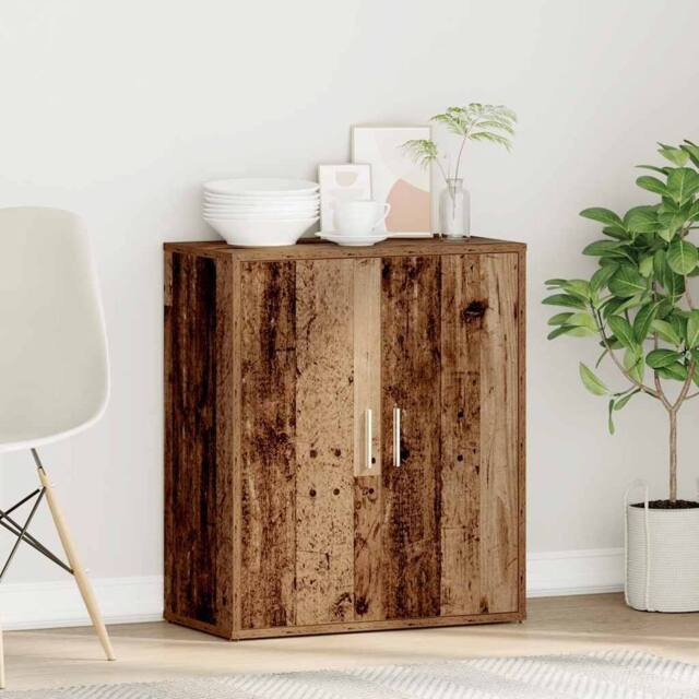 Berkfield Home Sideboard Old Wood 60x31x70 cm Engineered Wood in Brown - Size: 60 x 31 x 70 cm - image 1