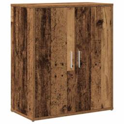 Berkfield Home Sideboard Old Wood 60x31x70 cm Engineered Wood in Brown - Size: 60 x 31 x 70 cm - thumbnail 3
