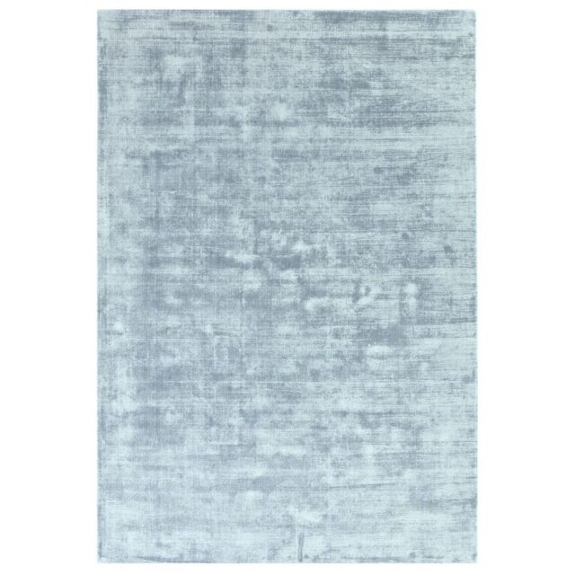 The Rug Shop UK Blue Handmade Modern Plain Viscose Easy To Clean Area Rug - Size: 160 cm x 230 cm - image 1