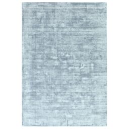 The Rug Shop UK Blue Handmade Modern Plain Viscose Easy To Clean Area Rug - Size: 160 cm x 230 cm
