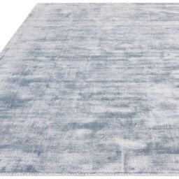 The Rug Shop UK Blue Handmade Modern Plain Viscose Easy To Clean Area Rug - Size: 160 cm x 230 cm - thumbnail 2