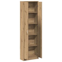 Berkfield Home Wardrobe Artisan Oak 55x25x189 cm Engineered Wood in Brown - Size: 55 x 25 x 189 cm - thumbnail 5