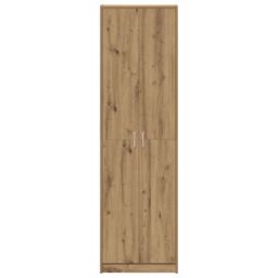 Berkfield Home Wardrobe Artisan Oak 55x25x189 cm Engineered Wood in Brown - Size: 55 x 25 x 189 cm - thumbnail 6