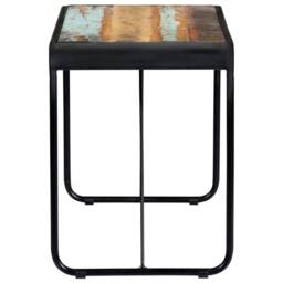 Berkfield Home Dining Table 118x60x76 cm Solid Reclaimed Wood - Size: 118 x 60 x 76 cm - thumbnail 3