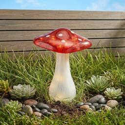 Garden Greatness Lunaria Magic Mushroom Solar Stake Light - thumbnail 2