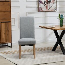 Artemis Home Rimini Fabric Dining Chairs - Set of 2 in Grey - thumbnail 2