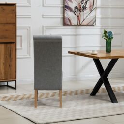 Artemis Home Rimini Fabric Dining Chairs - Set of 2 in Grey - thumbnail 6