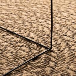 Berkfield Home Rug 160 cm Jute Look Indoor & Outdoor in Brown - Size: 100 cm diameter - thumbnail 5