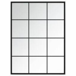 Berkfield Home Wall Mirrors 3 pcs Black 80x60 cm Metal - thumbnail 4