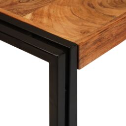 Berkfield Home End Tables 3 pcs Brown & Black Solid Acacia wood - thumbnail 7