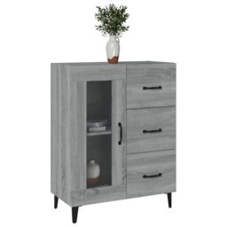 Berkfield Home Sideboard Grey Sonoma 69.5x34x90 cm Engineered Wood - thumbnail 4
