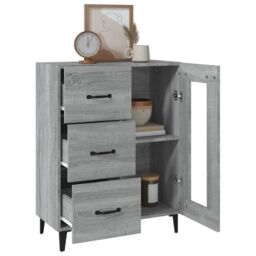 Berkfield Home Sideboard Grey Sonoma 69.5x34x90 cm Engineered Wood - thumbnail 5
