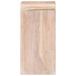 Berkfield Home Beautiful Bedside Table 40x30x60 cm Solid Acacia Wood in Light Sand - Size: 40 x 30 x 60 cm - thumbnail 4